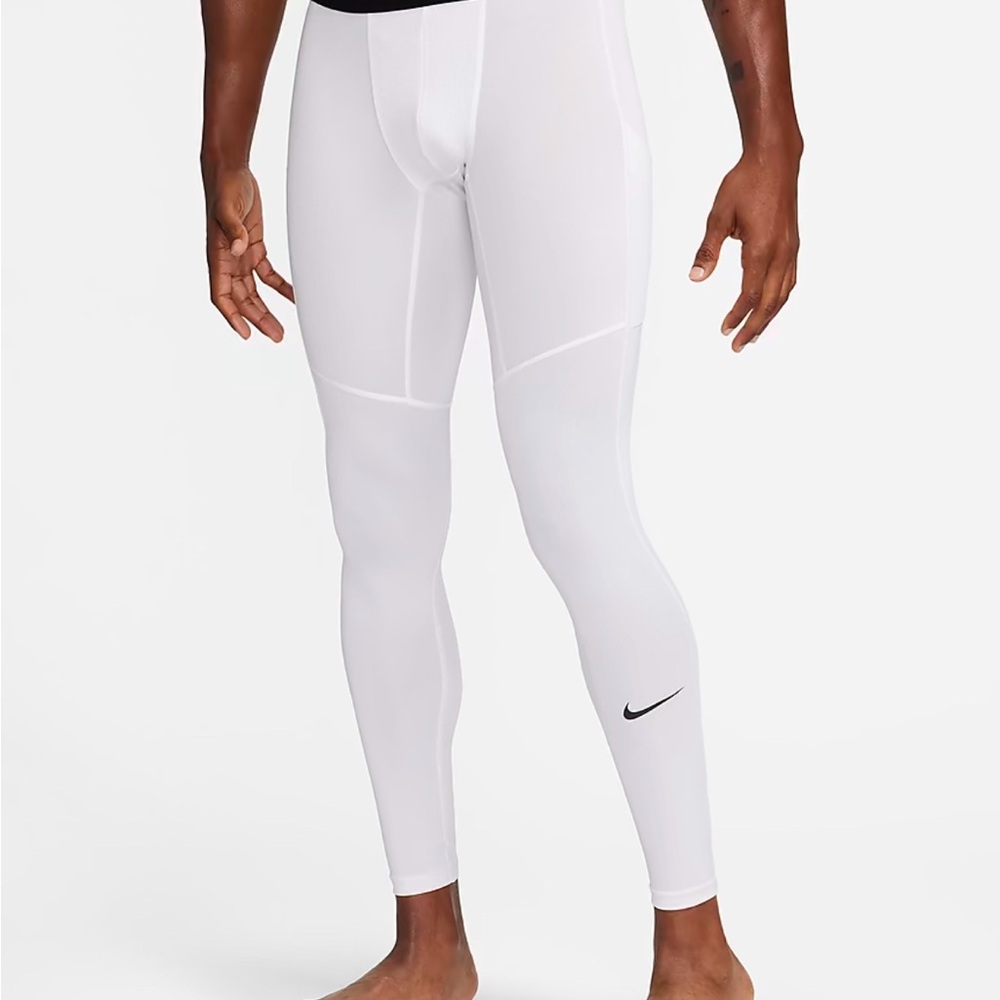 Men's Nike Pro Dri-FIT Fitness Compression Tights, M, White